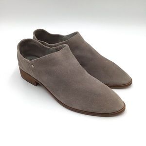 NEW Sam Edelman Pacey grey suede leather slip on low top bootie